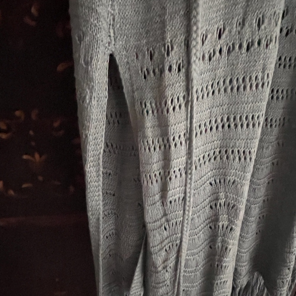 Davi & Dani Teal Open-Knit Beach Cover-Up - Picture 7 of 10